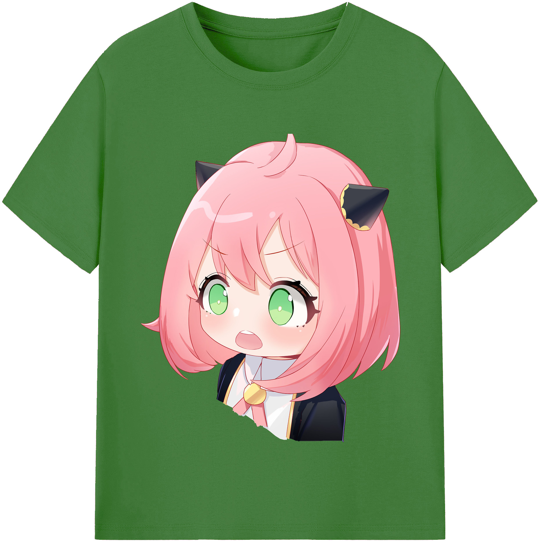 （画像用） SPY×FAMILY间谍家家酒 レディースカジュアルプリントTシャツ（綿100％）